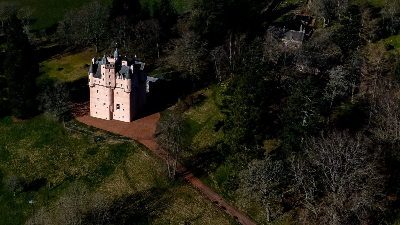 Aerial view of Craigievar Castle photographed by John Need